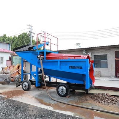 Mobile Gold Trommel Screen Machine Wash Plant Customizable Packing / Graphic / Sieve