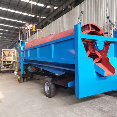 Large Capacity Mobile Trommel Screen for Alluvial Gold Mining in Construction Works