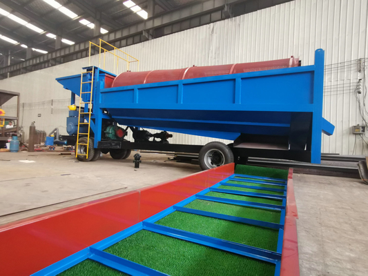 80-150t/h Capacity Steel Mineral Separation Gold and Diamond Mining Mobile Trommel Screen