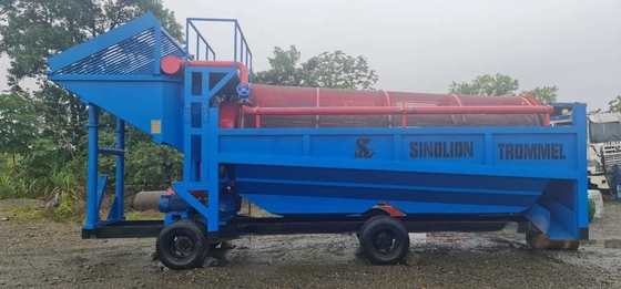 Double Screen Mobile Gold Trommel Screen Machine Wash Plant for Multiple Material Output