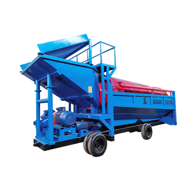 Double Screen Mobile Gold Trommel Screen Machine Wash Plant for Multiple Material Output
