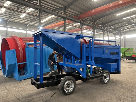 Function Screening Energy Mining Trommel Screen Portable Mini Plant Sieving Gold