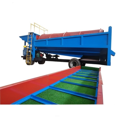 6500 KG Gold Machinery Separator Mobile Gold Trommel Wash Plant