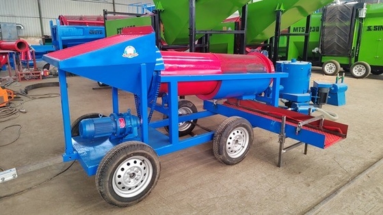 Portable Trommel Alluvial Sand Gold Washing Plant with 3.0m*0.8m*1.6m Dimensions