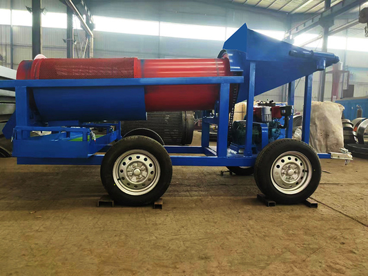 220V/380V/440V Voltage Portable Placer Gold Mobile Trommel Screen with Easy Operation