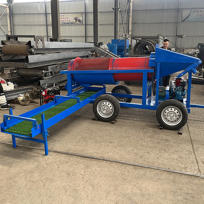 220V/380V/440V Voltage Portable Placer Gold Mobile Trommel Screen with Easy Operation