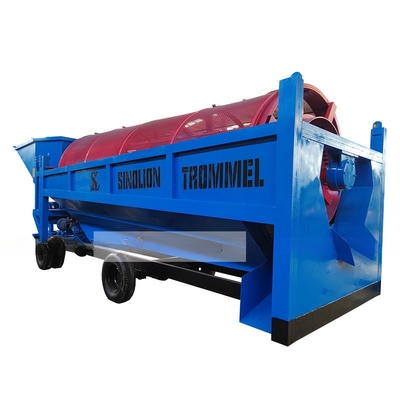 Large Capacity Alluvial Placer Gold Mining Machinery Panning Trommel Screen