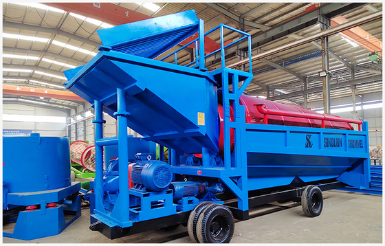80-150t/h Capacity Diamond Trommel for Sand Gold Mining in Australia Customized Design