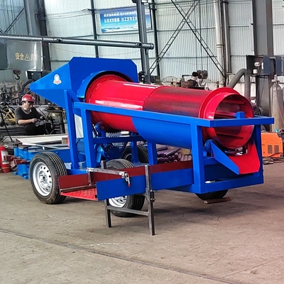 Mini Portable Gold Trommel for Small Capacity Alluvial Gold Sand Washing Plant 10tons