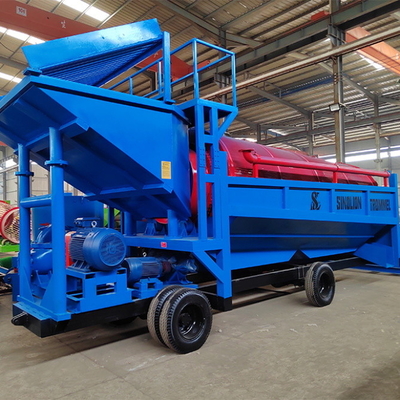 6500 KG Mining Concentration Mobile Gold Processing Plant with Gold Trommel Screening
