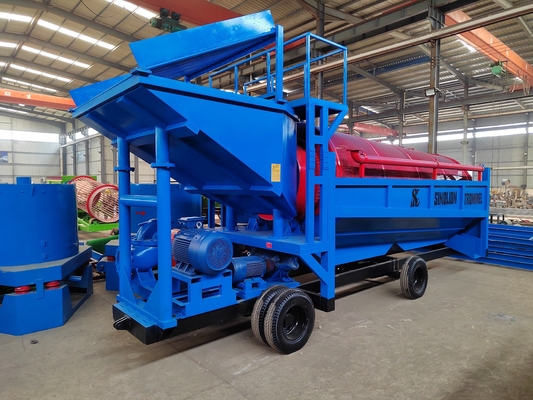 6500 KG Mining Concentration Mobile Gold Processing Plant with Gold Trommel Screening