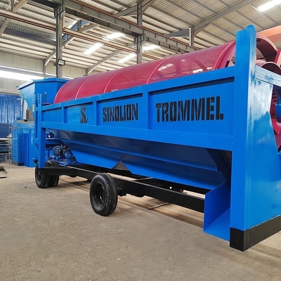 6500 KG Mining Concentration Mobile Gold Processing Plant with Gold Trommel Screening