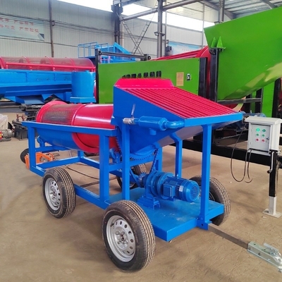 Mobile Gold Mining Trommel Screen 5-10 Tons Alluvial Plant with Customization Options
