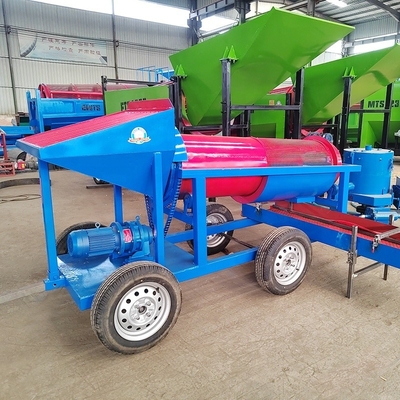 Mobile Gold Mining Trommel Screen 5-10 Tons Alluvial Plant with Customization Options