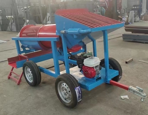 Small Scale Alluvial Gold Washing Plant Mobile Mining Trommel Screen for Gold Sorting