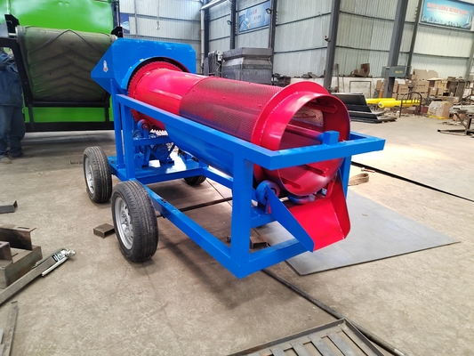 400 KG Gravity Separator for Alluvial Gold Mining Mobile Trommel Screen Washing Plant