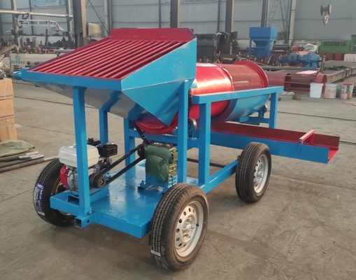 Mini Gold Wash Plant Gold Washing Trommel Screen Equipment 5-10TPH Customized Making