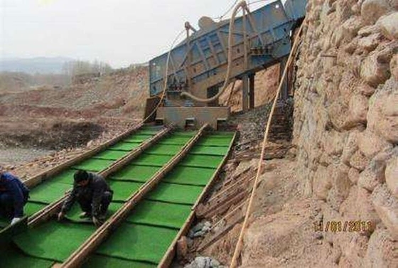 87 KG Gold Panning Sluice Box with Alluvial Gold Carpet Mining Equipment