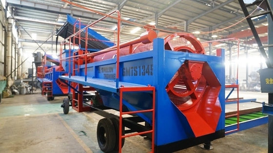 50-80t/h Rotary Gold Mining Trommel Screening Machine for Alluvial or Placer Gold