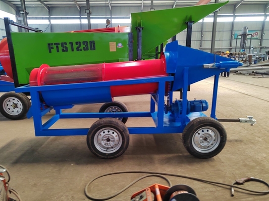Alluvial Gold Washing Machine 10 Tons per Hour for Small Scale Gold Mining 3.0m*0.8m*1.6m