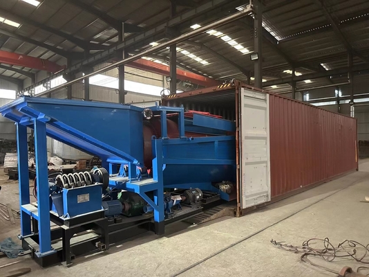 Gold Mining Concentration Equipment with 1900 KG Mobile Trommel and Spinner Separator