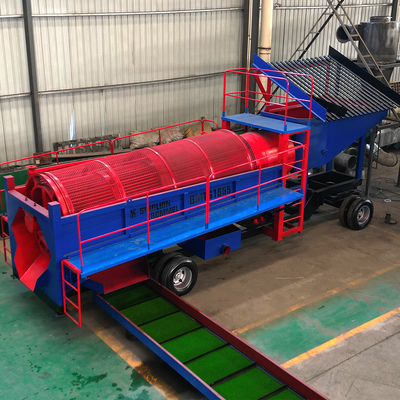 200 Tph Alluvial Gold Trommel Washing Plant with Diamond Mining Equipment in Ghana