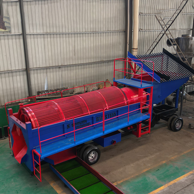 200 Tph Alluvial Gold Trommel Washing Plant with Diamond Mining Equipment in Ghana