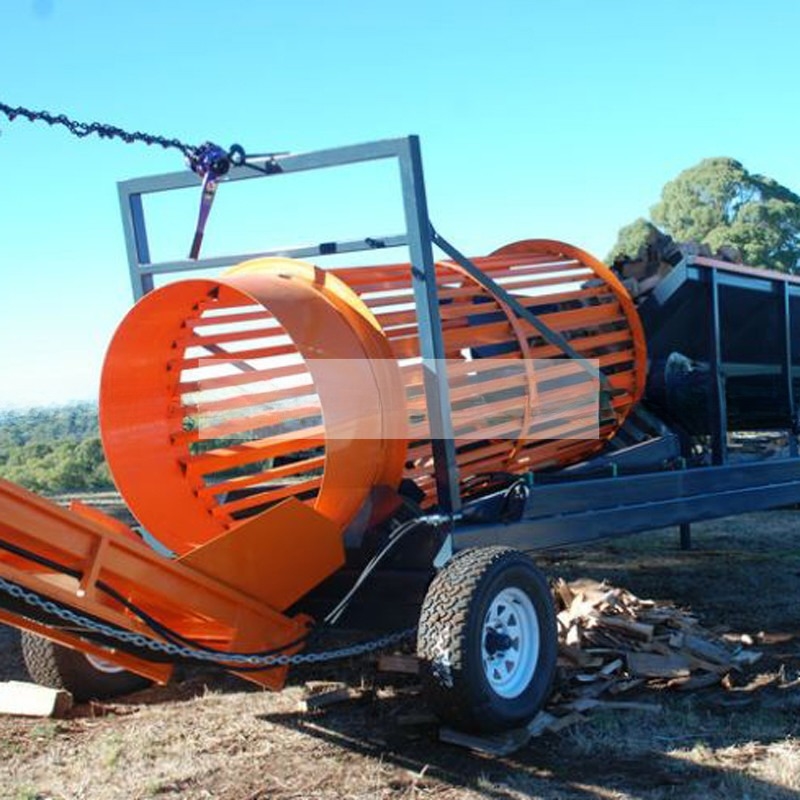 1-200 Tons Per Hour Capacity Rotary Type Wood Chips Garbage Firewood Trommel Screen