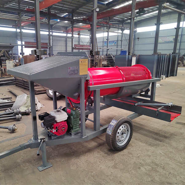 5-10t/h Voltage 220V/380V Gold Mining Scrubber Rotary Drum Wash Plant with Small Size