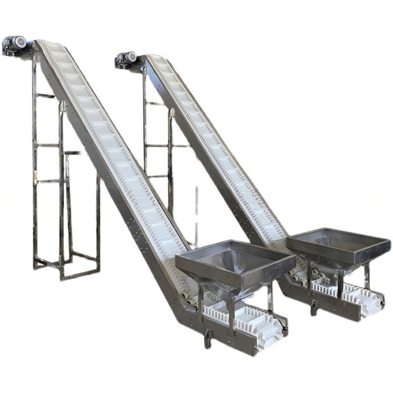 Inclind Industrial PVC Conveyor Belt and Variable Adjustable Speed for Dryer Conveying