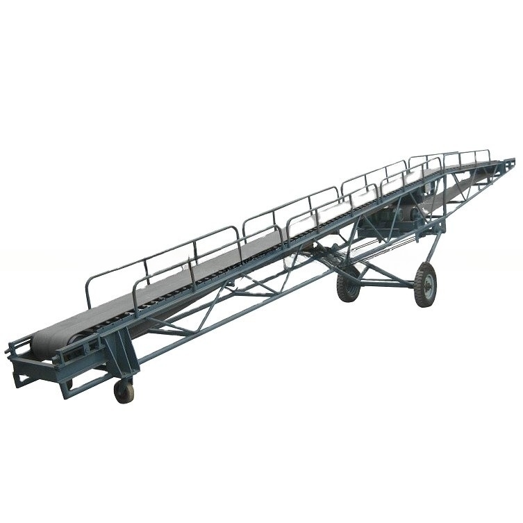 Variable Adjustable Speed Gray Heavy Duty Chain Mobile Fixed Belt Conveyor Vending Machine