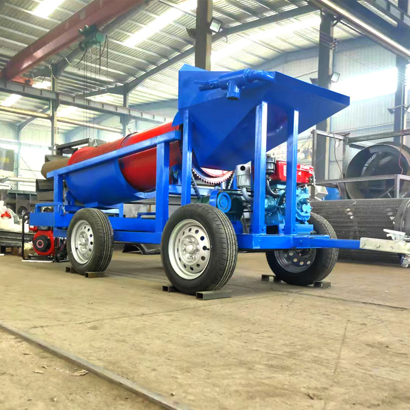 Gold Trommel Washing Plant Gold Mining Equipment for Customized Discharge Size