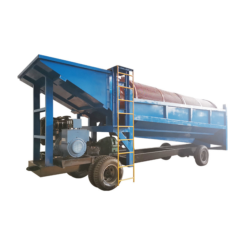 Alluvial Gold Mining Equipment Trommel Washing Plant for 50-500 Tons Per Hour Capacity