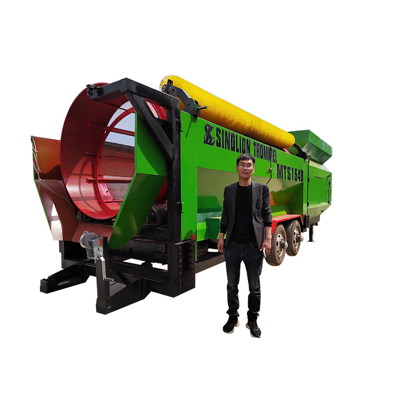 Portable Mini Small Diamond Mining Gold Trommel Screen for Alluvial Gold Processing