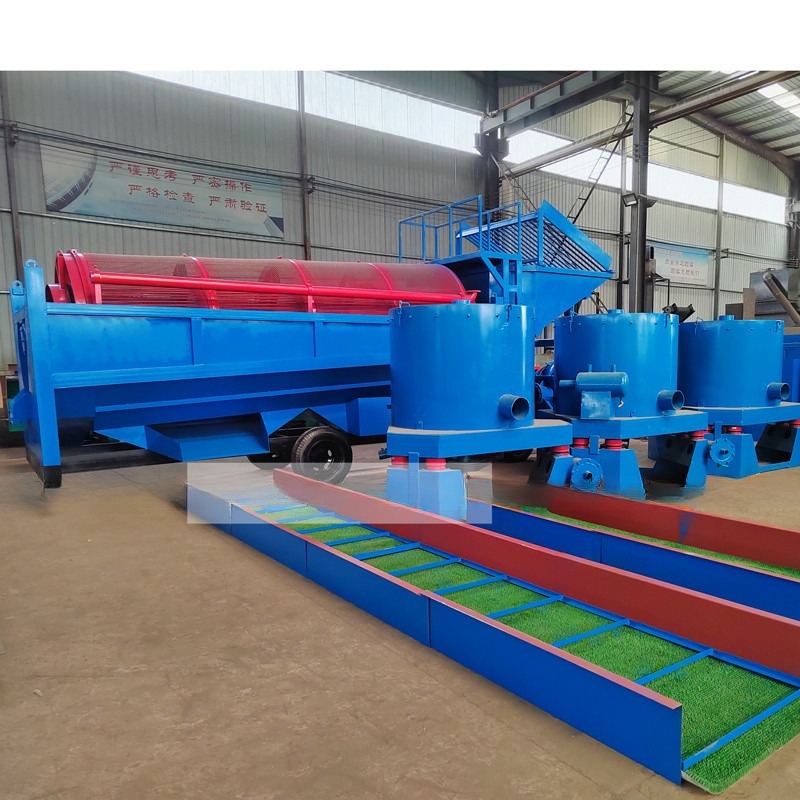 Alluvial Gold Separating Machine High Recovery Full Set for Gold Ore Processing Plant