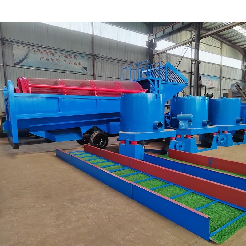 200t/h Portable Type Turnkey Rotary Drum Soil Gold and Rock Separator for Energy Mining