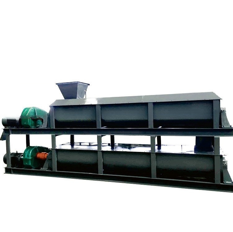 Heavy Duty Double Shaft Coal Charcoal Mixer for Brick Production and Construction