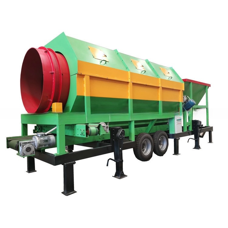 High Capacity Heavy Duty Rock Trommel Drum Sieve 5600x2015x2010mm 1-200 Tons per Hour