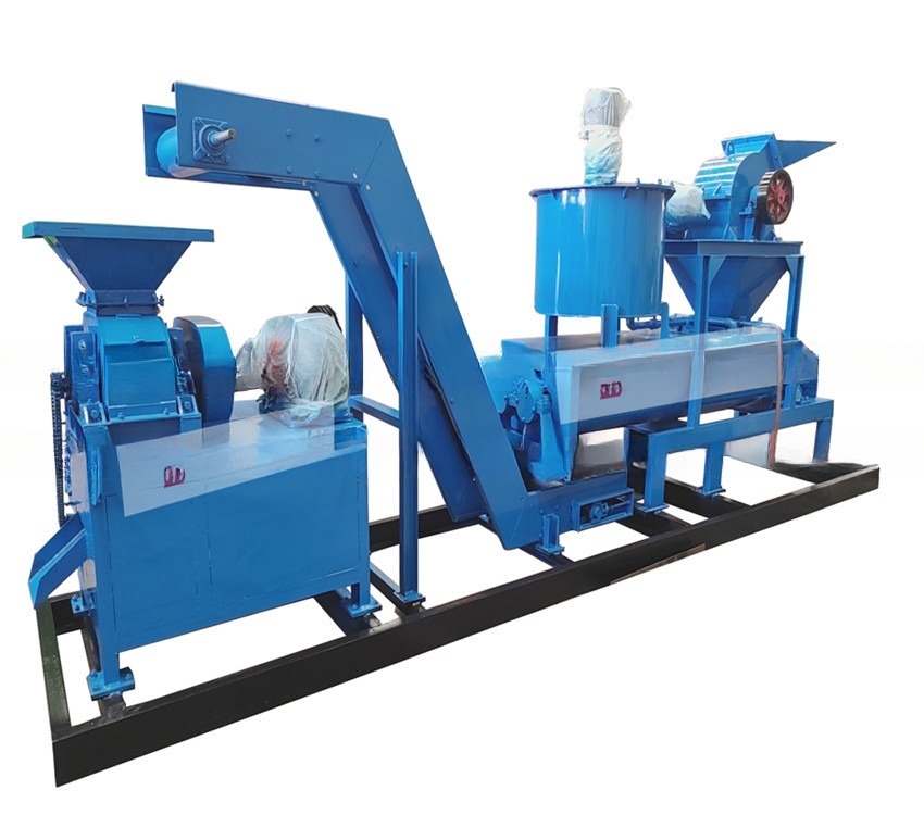 3900KG Charcoal Coal Coke Powder Ball Oval Forming Briquette Making Machine Complete Line