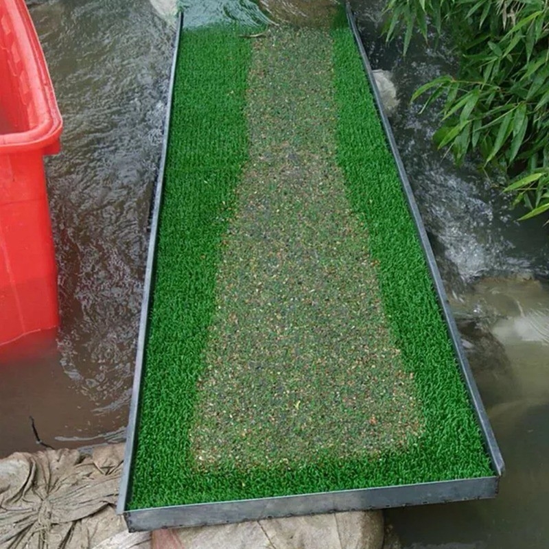15m*1m*30mm Plastic Mat for Gold Rush Mining Sluice Box Alluvial Gold Synthetic Turf