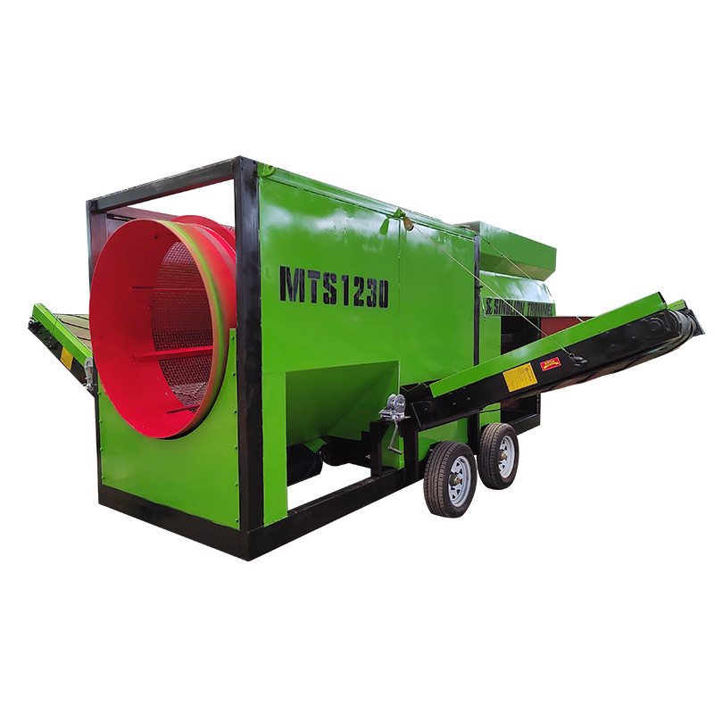 Circular Trommel Screen System for Recycling MSW and C D Waste into Refuse Derived Fuel